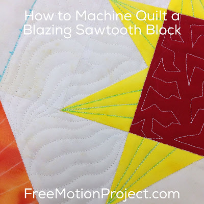 Machine Quilting Patchwork Block